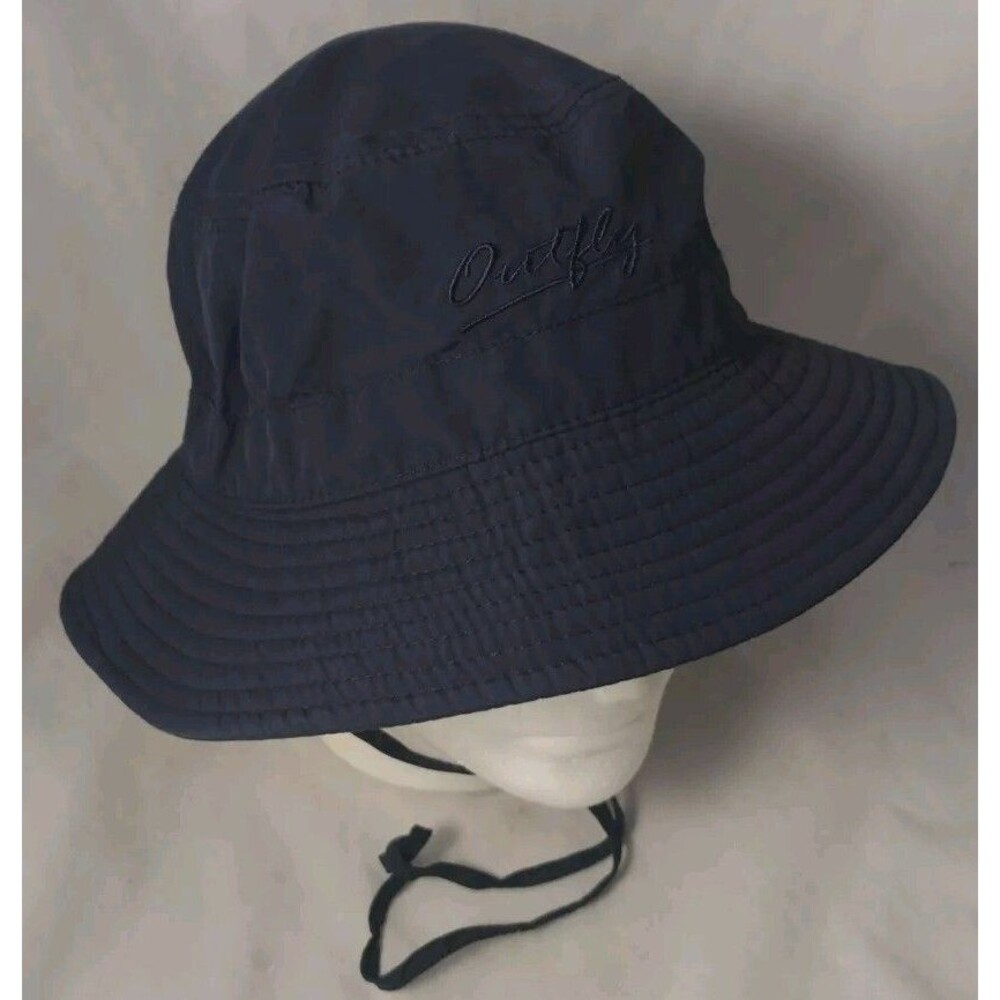 Outfly Navy Bucket/Boonie/Fishing/Sun Hat/Cap w/Adjustable Chin Strap-EXCELLENT!